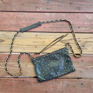 Onna ehrlich Small Studded Dark Green Chain Shoukder Bag